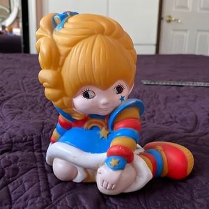 Vintage rainbow brite coin bank